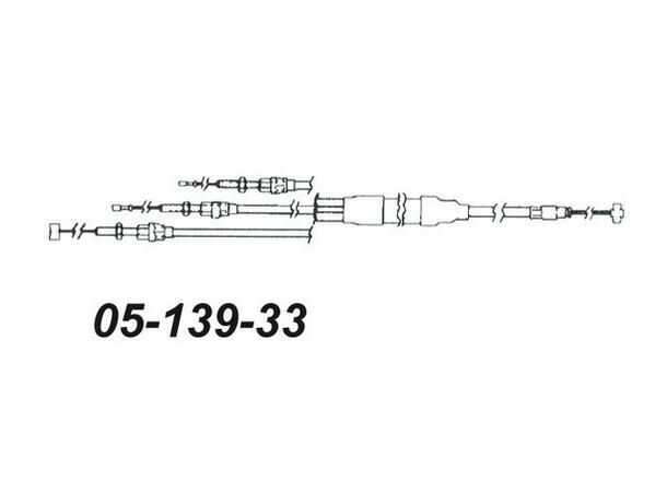 Gasswire Ski-Doo Dobbel Inj. 414460400 